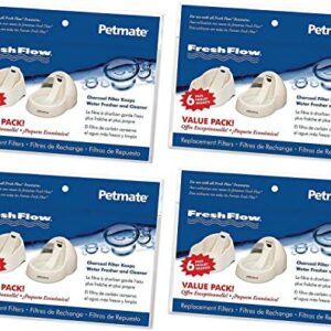Petmate 24pk Fresh Flow Fountain Replacement Filters