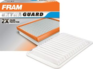 fram extra guard ca10171 replacement engine air filter for select toyota venza and camry models, provides up to 12 months or 12,000 miles filter protection