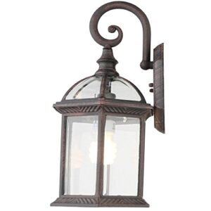 Hampton Bay 7072-2RT Twin Pack 1-Light Weathered Bronze Outdoor Lantern