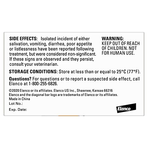 Elanco Tapeworm Dewormer (praziquantel tablets) for Dogs, 5 Count (Pack of 1) Praziquantel Tablets for Dogs and Puppies 4 Weeks and Older