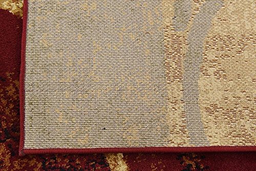 Unique Loom Barista Collection Modern, Abstract, Vintage, Distressed, Urban, Geometric, Rustic, Warm Colors Area Rug (5' 0 x 8' 0 Rectangular, Multi/Beige)