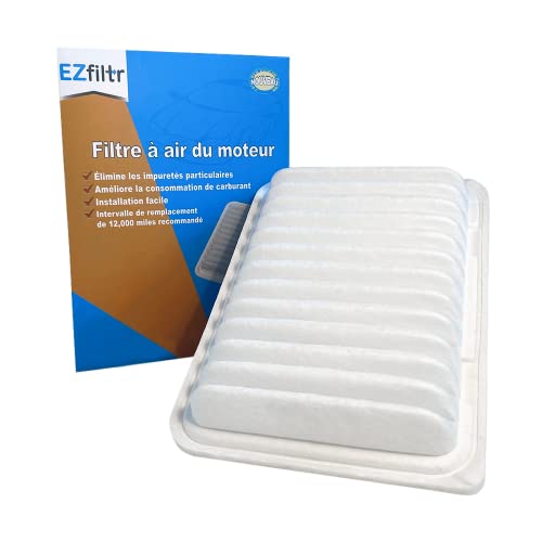 EZfiltr 201T1-1(CA10190)Engine Air Filter for Toyota Corolla 1.8L(2009-2019)/Corolla iM(2017-2018)/Matrix(2009-2014)/Yaris(2007-2016),Scion IM(2015-2022)/XD(2007-2014),Pontiac Vibe 1.8L(2009-2010),1pk