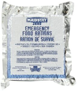 mainstay emergency food rations – case of 10 packs