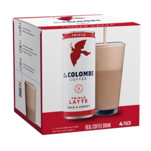 La Colombe Triple Draft Latte - 3 Shots Of Cold-Pressed Espresso and Frothed Milk - Made With Real Ingredients - Grab And Go Coffee , 9 Fl Oz (Pack of 4)