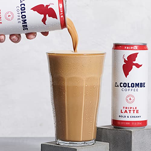 La Colombe Triple Draft Latte - 3 Shots Of Cold-Pressed Espresso and Frothed Milk - Made With Real Ingredients - Grab And Go Coffee , 9 Fl Oz (Pack of 4)