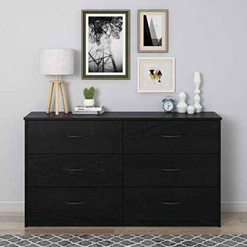 Mainstays Drawer Dresser, (6-Drawer, Nightfall Oak)