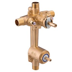 moen 2581 m-pact posi-temp pressure balancing built in 3-function transfer valve includes stops cc/ips, or unfinished