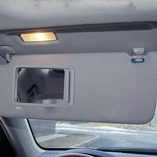 Dasbecan Front Left Driver Side Sun Visor with Vanity Light Compatible with Toyota RAV4 2006-2013 Replaces# 74320-42501-B2 74320-42500-B0 (Gray)