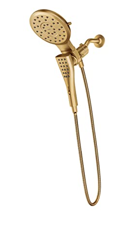 Moen 220C3BG Verso Eight-Function 7" Diameter Spray Head Standard with Handshower, Brushed Gold