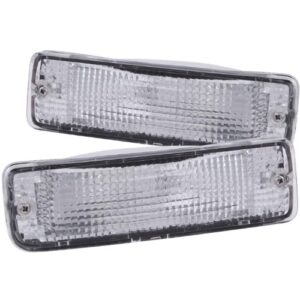 anzo usa 511019 toyota chrome clear w/amber reflectors bumper light assembly – (sold in pairs)