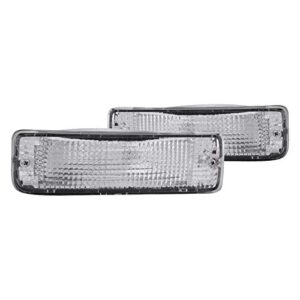 Anzo USA 511019 Toyota Chrome Clear w/Amber Reflectors Bumper Light Assembly - (Sold in Pairs)