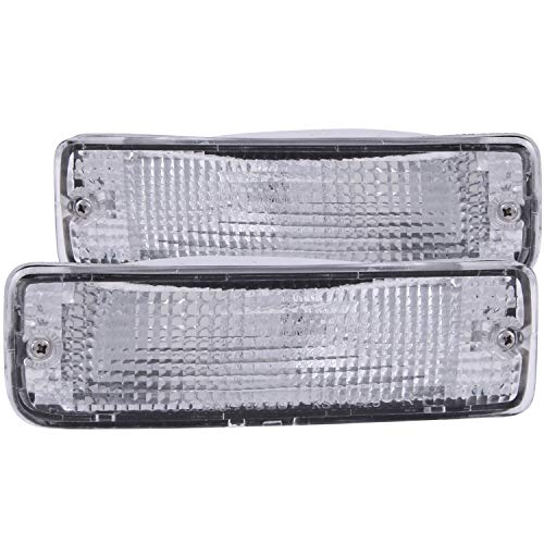 Anzo USA 511019 Toyota Chrome Clear w/Amber Reflectors Bumper Light Assembly - (Sold in Pairs)