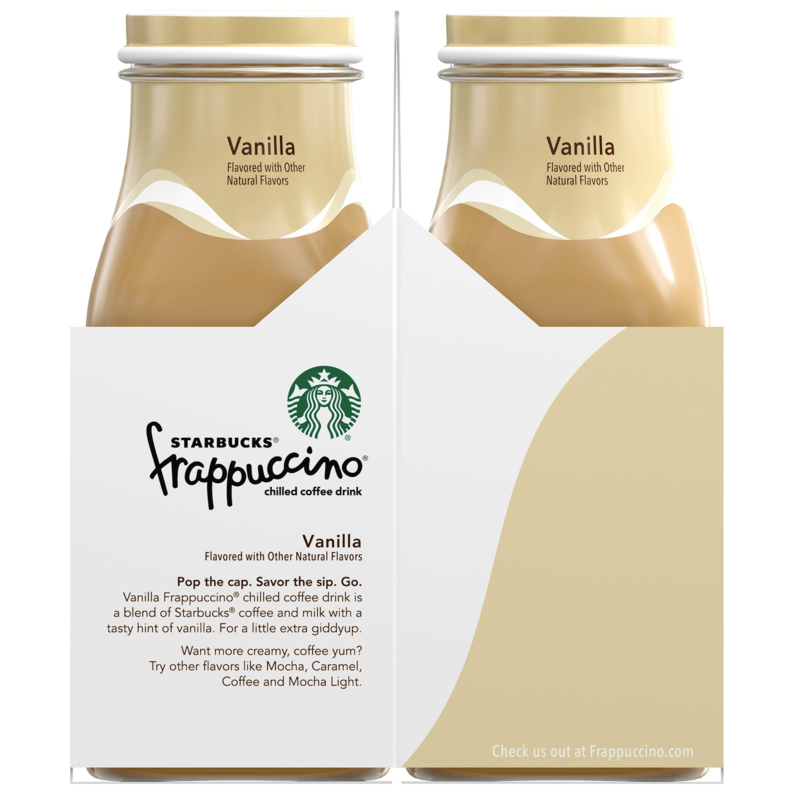 Starbucks Frappuccino Vanilla Coffee Beverage, 9.5 oz glass bottles (4 Pack)