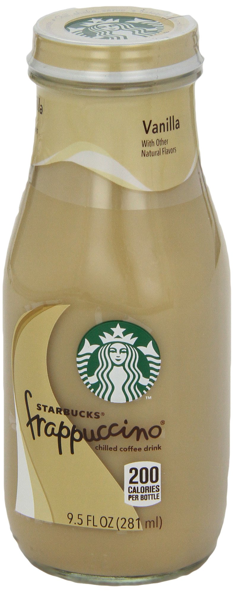 Starbucks Frappuccino Vanilla Coffee Beverage, 9.5 oz glass bottles (4 Pack)