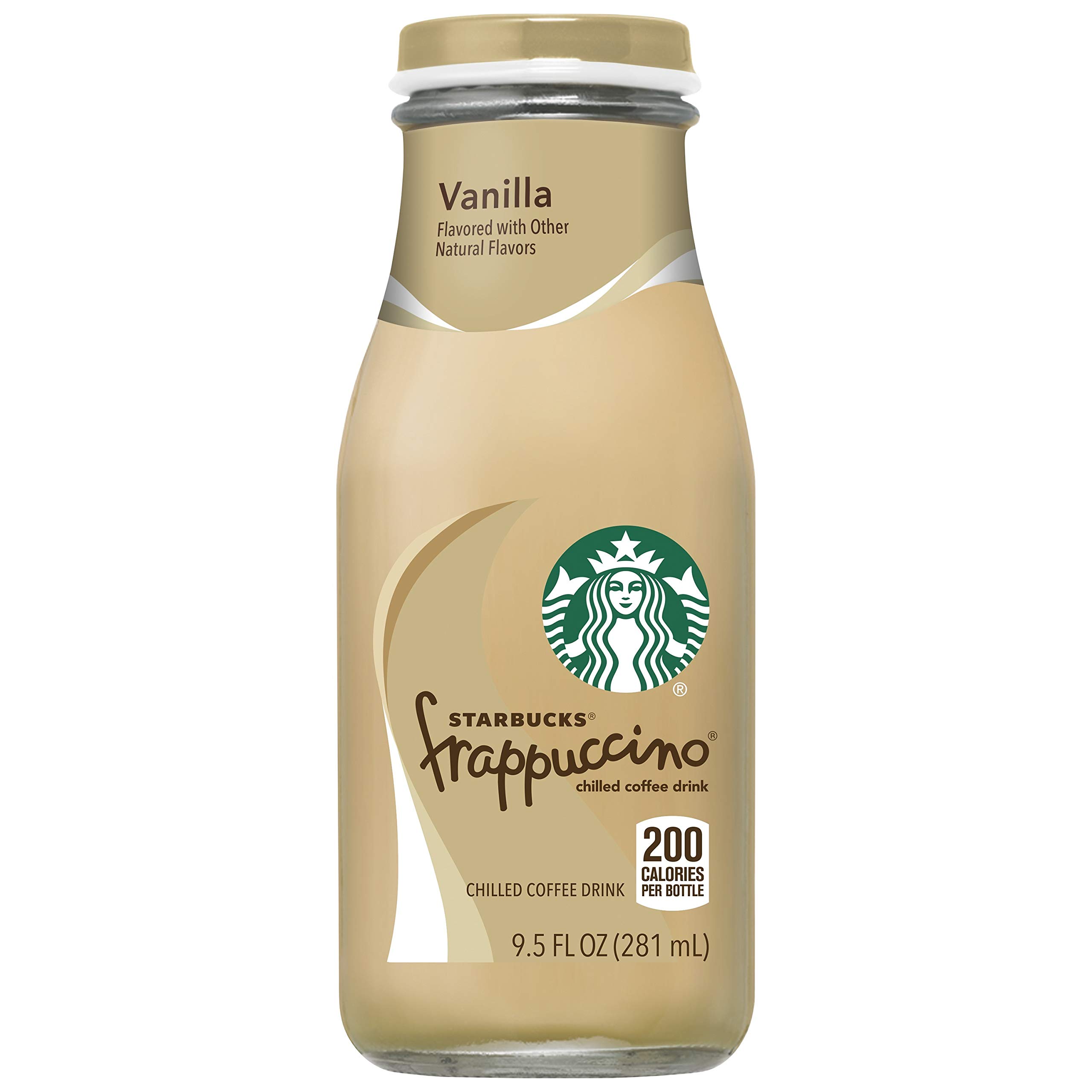 Starbucks Frappuccino Vanilla Coffee Beverage, 9.5 oz glass bottles (4 Pack)