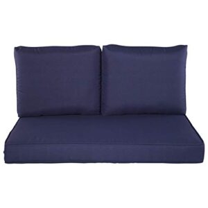 Quality Outdoor Living 29-NV46LV 29-NV02LV Loveseat Cushion, 46x26, Navy