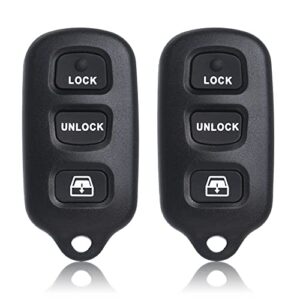 key fob remote replacement fits for toyota 4runner 1999 2000 2001 2002 2003 2004 2005 2006 2007-2009/sequoia 2001-2008 hyq12bbx keyless entry remote control hyq12ban/hyq1512y/89742-35050(pack of 2)