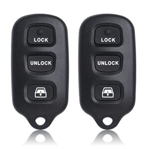 Key Fob Remote Replacement Fits for Toyota 4Runner 1999 2000 2001 2002 2003 2004 2005 2006 2007-2009/Sequoia 2001-2008 HYQ12BBX Keyless Entry Remote Control HYQ12BAN/HYQ1512Y/89742-35050(Pack of 2)