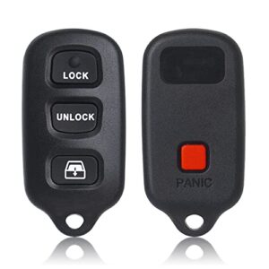 Key Fob Remote Replacement Fits for Toyota 4Runner 1999 2000 2001 2002 2003 2004 2005 2006 2007-2009/Sequoia 2001-2008 HYQ12BBX Keyless Entry Remote Control HYQ12BAN/HYQ1512Y/89742-35050(Pack of 2)
