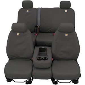 covercraft carhartt seatsaver custom seat covers | ssc2509cagy | 1st row bucket seats | compatible with select toyota tacoma models, gravel