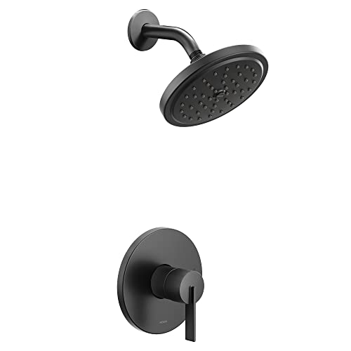 Moen UT2262EPBL CIA Collection M-CORE 2-Series Eco Performance 1-Handle Shower Trim Kit, Valve Required, Matte Black