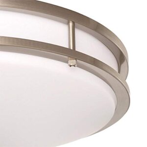 Hampton Bay DC016LED 16" Brushed Nickel LED Round Flush Mount