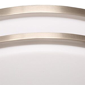 Hampton Bay DC016LED 16" Brushed Nickel LED Round Flush Mount