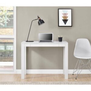 mainstays furniture new parsons desk with drawer, multiple colors (white)