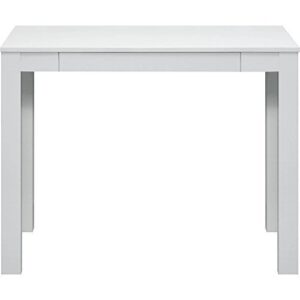 Mainstays Furniture New Parsons Desk with Drawer, Multiple Colors (White)