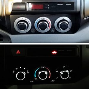 JDMCAR Compatible with Toyota Tacoma 2005-2015 A/C Air Conditioning Control Switch Knob Button, HVAC Control Knob Tacoma Heater Temperature HVAC Fan Control Knob - (A Set of 3 Knobs)