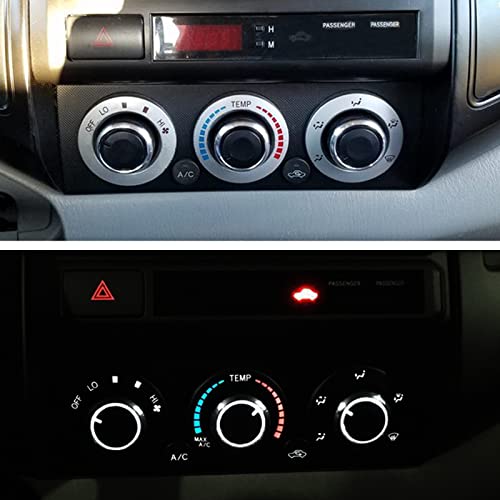 JDMCAR Compatible with Toyota Tacoma 2005-2015 A/C Air Conditioning Control Switch Knob Button, HVAC Control Knob Tacoma Heater Temperature HVAC Fan Control Knob - (A Set of 3 Knobs)