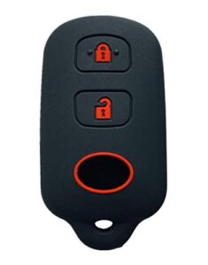 rpkey silicone keyless entry remote control key fob cover case protector replacement fit for scion xa xb toyota celica echo fj cruiser highlander prius rav4 tacoma tundra yaris hyq12bbx hyq12ban
