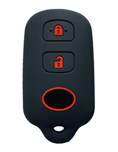 Rpkey Silicone Keyless Entry Remote Control Key Fob Cover Case protector Replacement Fit For Scion xA xB Toyota Celica Echo FJ Cruiser Highlander Prius RAV4 Tacoma Tundra Yaris HYQ12BBX HYQ12BAN