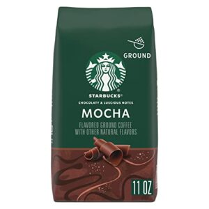 starbucks flavored ground coffee — mocha — no artificial flavors — 1 bag (11 oz)