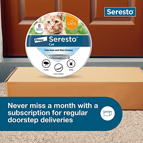 Seresto Cat Vet-Recommended Flea & Tick Treatment & Prevention Collar for Cats | 8 Months Protection