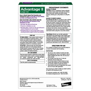 Advantage II Large Cat Vet-Recommended Flea Treatment & Prevention | Cats Over 9 lbs. | 6-Month Supply