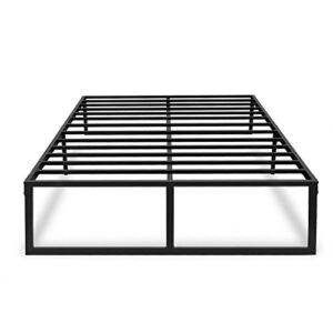 yitong angel 14 inch queen bed frame,3500 lbs heavy duty metal platform, steel slats support/no box spring needed/noise free/non-slip/easy assembly