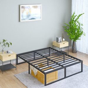 Yitong Angel 14 Inch Queen Bed Frame,3500 lbs Heavy Duty Metal Platform, Steel Slats Support/No Box Spring Needed/Noise Free/Non-Slip/Easy Assembly