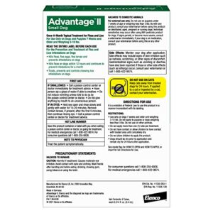 Advantage II Small Dog Vet-Recommended Flea Treatment & Prevention | Dogs 3-10 lbs. | 6-Month Supply