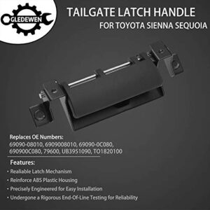 Tailgate Handle Liftgate Latch Handle | for 1998-2003 Toyota Sienna, 2001-2007 Toyota Sequoia | Replaces# 69090-08010, 69090-0C080, 79600