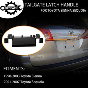 Tailgate Handle Liftgate Latch Handle | for 1998-2003 Toyota Sienna, 2001-2007 Toyota Sequoia | Replaces# 69090-08010, 69090-0C080, 79600