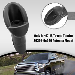 Antenna Ornament Rubber Adapter Base Compatible with Toyota Tundra 2007-2014 Accessory, 86392-0C040 Manual Radio Antenna Mounted Base Bezel