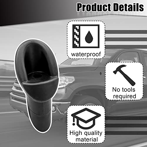 Antenna Ornament Rubber Adapter Base Compatible with Toyota Tundra 2007-2014 Accessory, 86392-0C040 Manual Radio Antenna Mounted Base Bezel