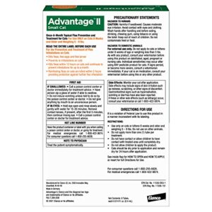 Advantage II Small Cat Vet-Recommended Flea Treatment & Prevention | Cats 5-9 lbs. | 6-Month Supply