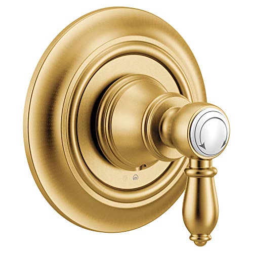 Moen UTS32205BG Weymouth M-CORE 1-Handle Transfer Trim Kit, Valve Required, Brushed Gold