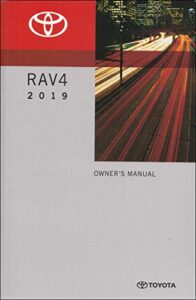 2019 toyota rav4 owners manual original – gas models