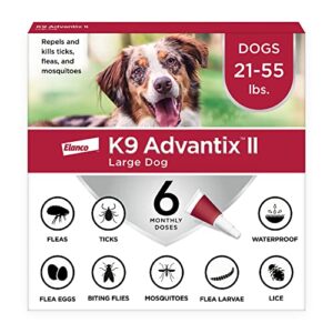 k9 advantix ii large dog vet-recommended flea, tick & mosquito treatment & prevention | dogs 21 – 55 lbs. | 6-mo supply