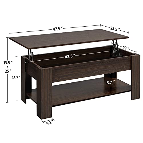 Yaheetech Lift Top Coffee Table