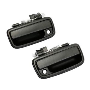 gledewen exterior door handle front left & right pair with key hole | replacement for 1995-2004 toyota tacoma | replaces# 69220-35020, 69210-35020