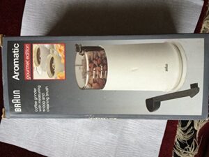 braun aromatic coffee grinder “gourmet edition” (model: ksm 4)